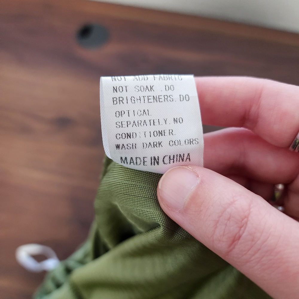 NWOT SHEIN Olive Green Ribbed Velvet Flared Bell Bottom Pants - Picture 7 of 11
